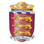 Lion Heart Crest stickers