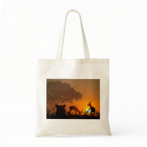 Lion Hunt Canvas Bag