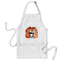 Lion hurlant tablier