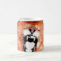 Lion hurlant tasses