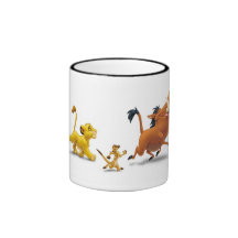 Lion King Simba cub timon pumbaa singing trotting Mugs