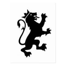 Lion logo postcard