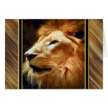 Lion majestueux de Thee Carte