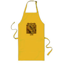 Lion male - wildlife safari gift bbq aprons