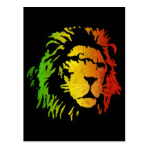 Lion of Zion Judah Reggae Lion Post Cards