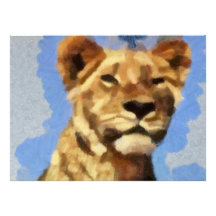 Lion painting announcement