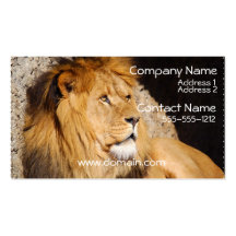 Lion Photo Business Card