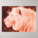 *Lion* Spirit of Fire Poster Print