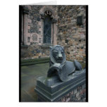 Lion statue - Edinburgh Castle Greeting Card