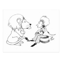 Lion & Tamer Faceoff Postcard