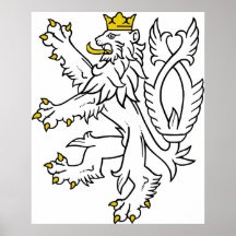 Lion theech Republic, Czech Posters