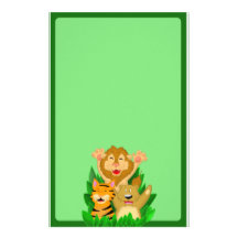 Lion Tiger and Bear Stationery