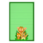 Lion Tiger and Bear Stationery (Ruled)