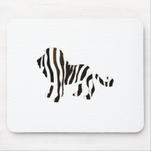 Lion Zebra Mash Up Mouse Pad