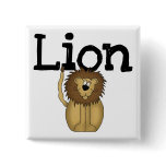 Lion Zoo Animal Pinback Buttons