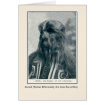 Lionel, the Lion Faced Boy Cards and Postcards