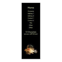 Lionfish Skinny Profile Card Business Cards
