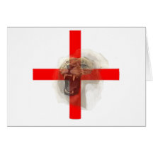lionflag greeting card
