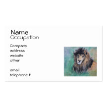 Lion's Gaze Business Cards