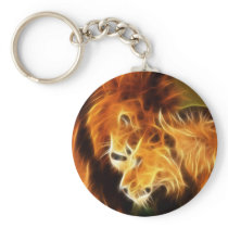 Lions in Love Keychains