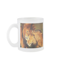 Lions in Love Coffee Mugs