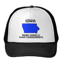 L'Iowa - plus de voyelles que des consonnes Casquettes