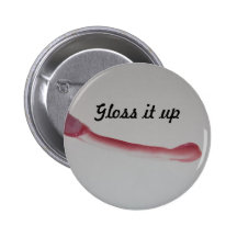 Lip Gloss Pinback Buttons