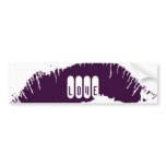 Lips Bumper Sticker bumper stickers