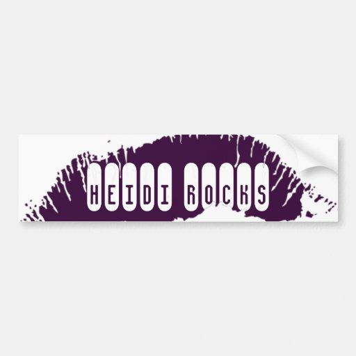 Lips Bumper Sticker