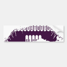 Lips Bumper Sticker