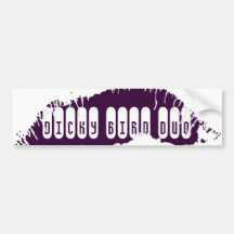 Lips Bumper Sticker