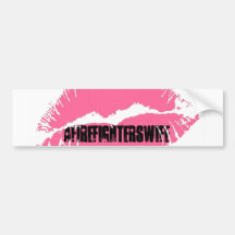 Lips Bumper Sticker