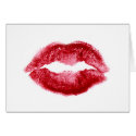 Lips Valentine Card