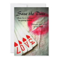 Lipstick Kisses, Love in Hearts Playing Cards