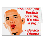 Lipstick Obama Comment Cards