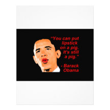Lipstick Obama Comment Custom Letterhead