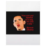 Lipstick Obama Comment Custom Letterhead