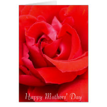 Lipstick Red Rose Greeting Card