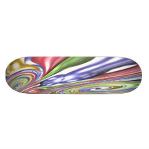 Liquid Colours Explode Design Skate Board