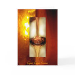Liquid, Copper, Sunrise - sleek Greeting Card