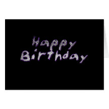 Liquid metal birthday card