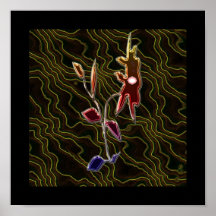 "Liquid Metal Flower"* Print