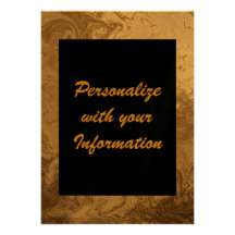 Liquid Metal Personalized Announcement