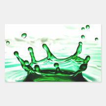 Liquid Photography - Splash Rectangular Sticker