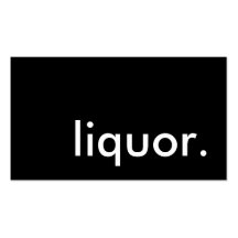 liquor. business card templates