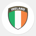 L'Irlande Autocollants Ronds
