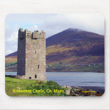 L'Irlande : Château Mousepad de Kildawnet Tapis De Souris