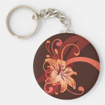 Lis de Pâques en rouge Porte-clefs