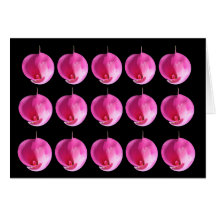 Lis roses cartes de vœux
