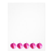Lis roses en-tête de lettre customisable